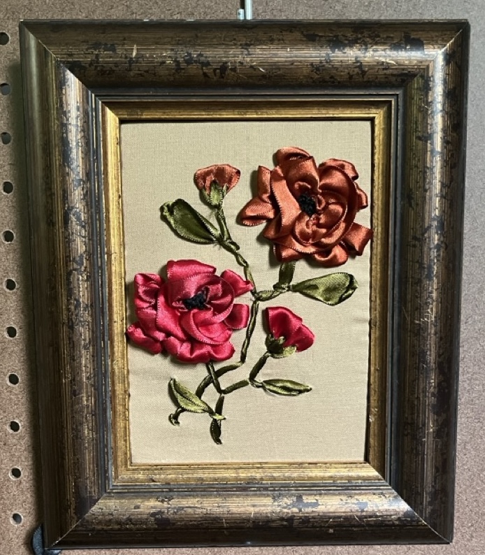 Roses Ribbon embroidery