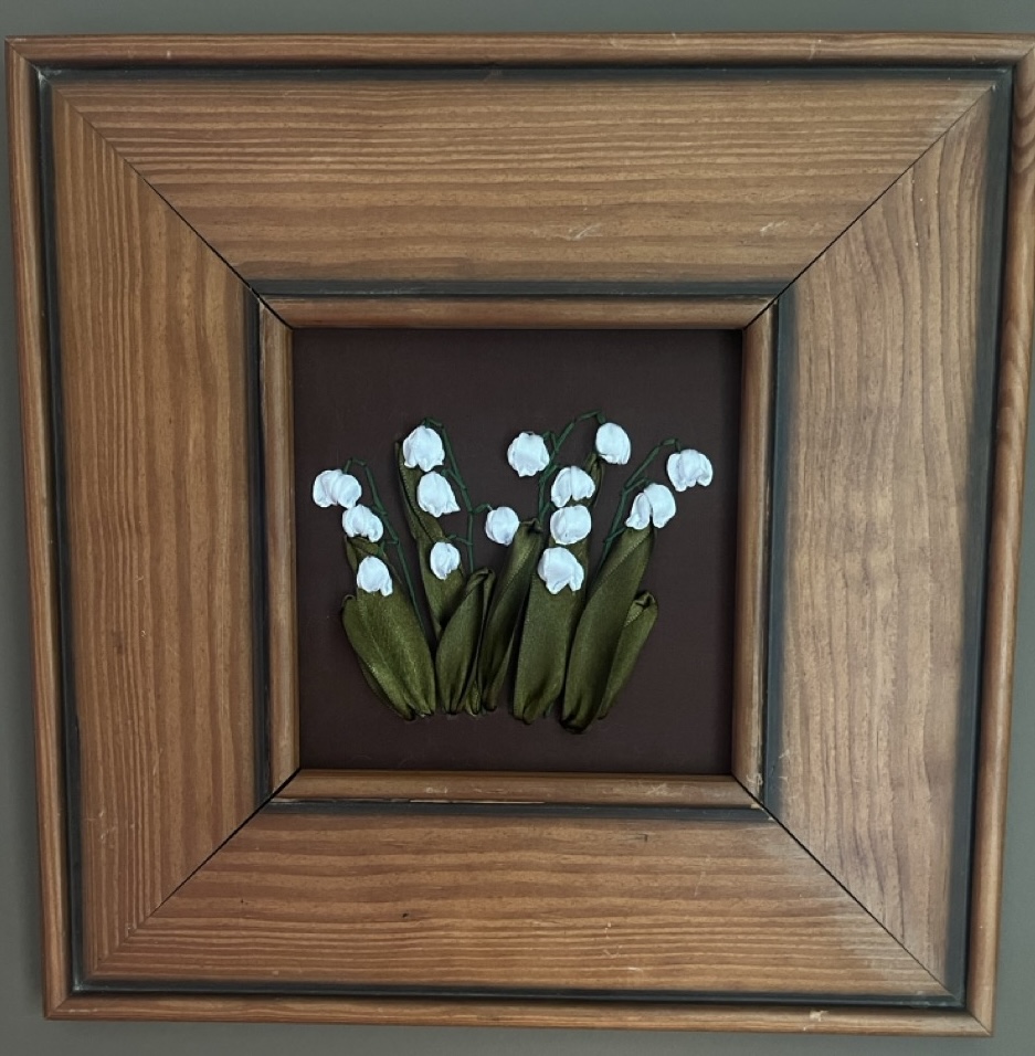 Lily of the Valley Ribbon embroidery
